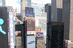 New York City Times Square 11E View North To 2 Times Square And The Red Stairs From The Marriott Hotel